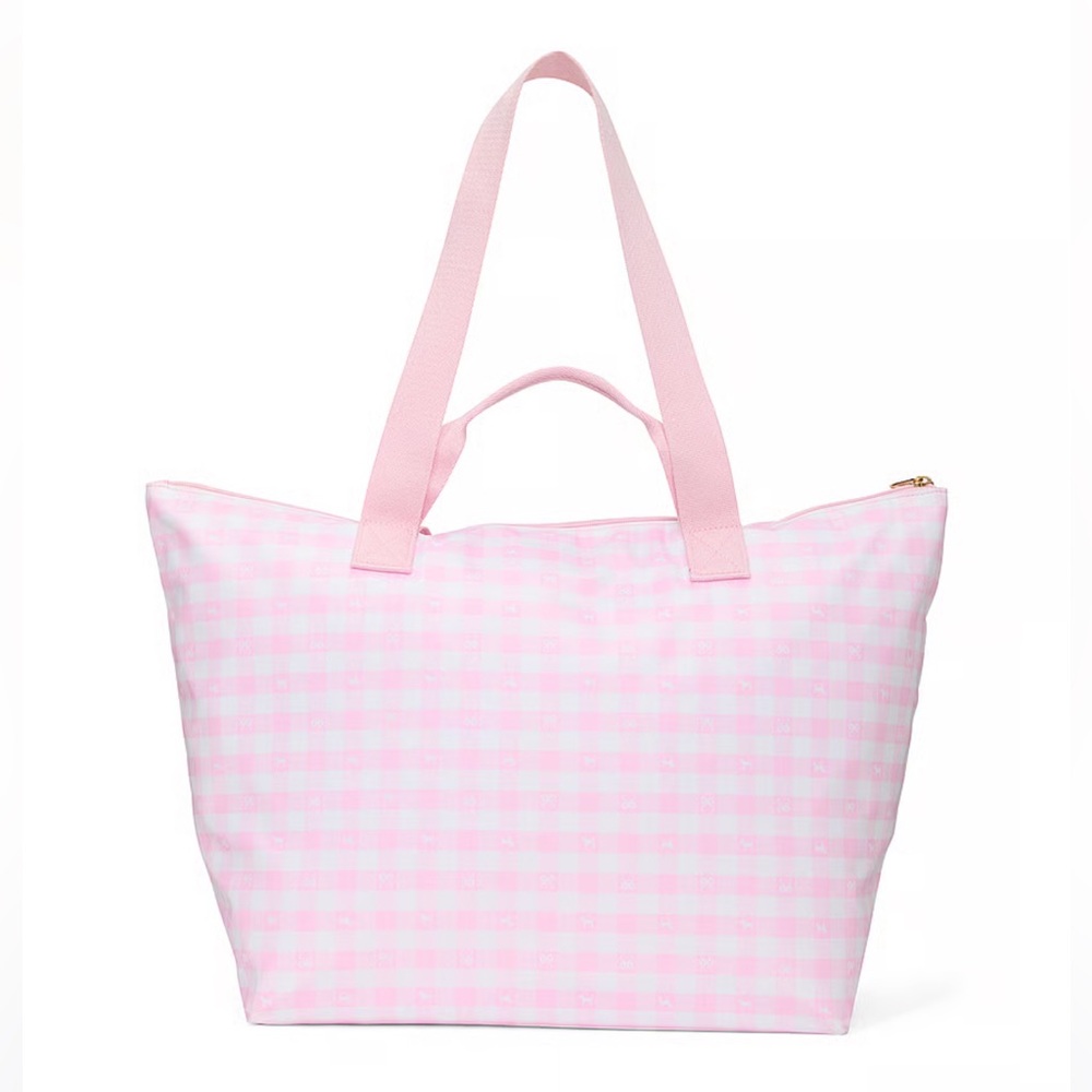 NWT💗SET💗Victoria’s Secret PINK x LOVESHACKFANCY Large TOTE& Mini Duffle Keychain - Picture 8 of 12